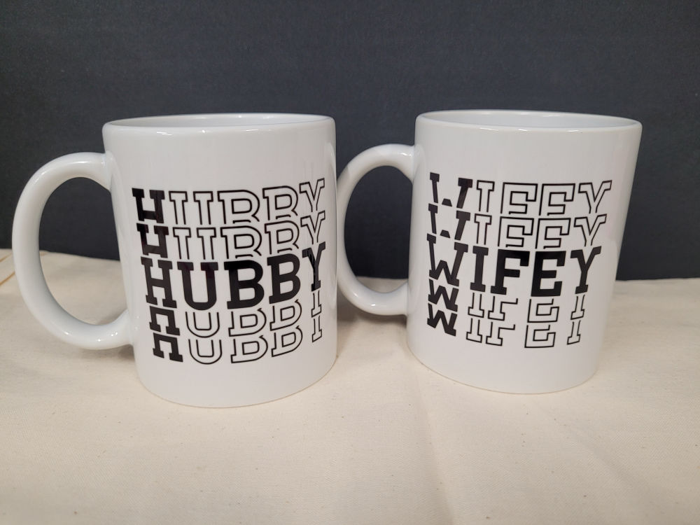 Hubby, Wifey Mugs